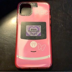 Casetify x Urban Sophistication pink Motorola Razr iPhone 11 Pro Max case
